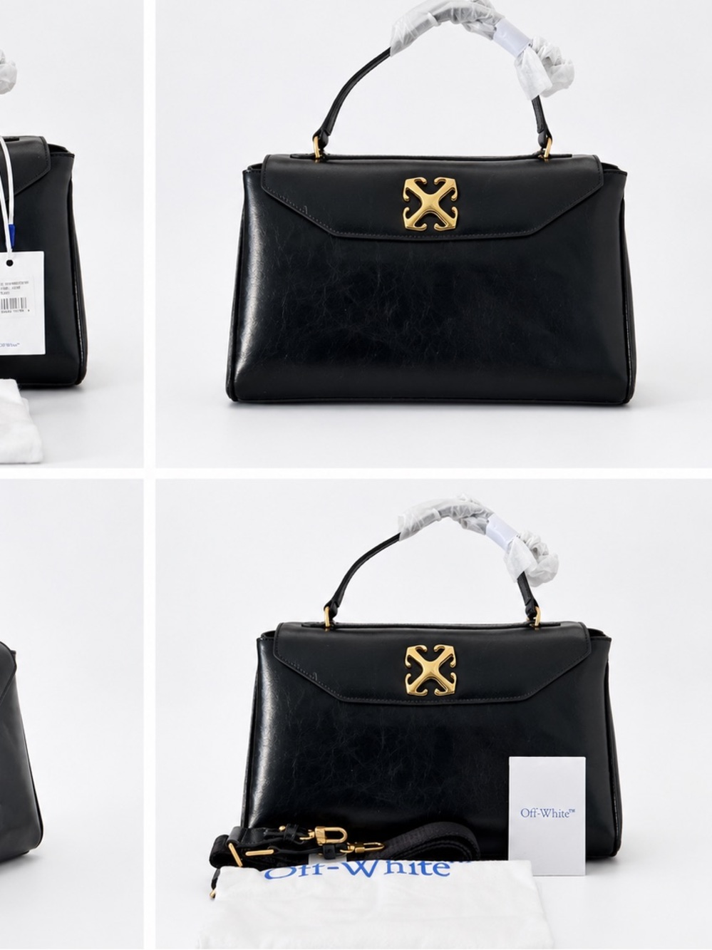 Off-White Black JITNEY LARGE Shoulder & Crossbody Strap - Picture 3 of 5
